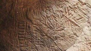 Rock engravings at Edakkal Caves